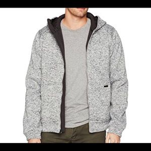 William Rast Men’s Fleece Hooded Jacket